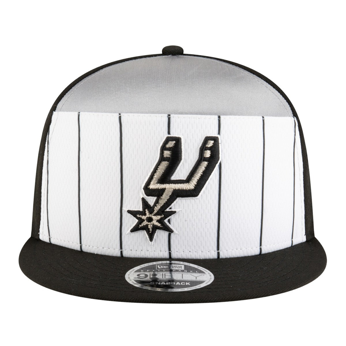 White/Black San Antonio Spurs Youth 2025 NBA Tip Off Split Panel 9FIFTY Snapback Hat | NBA