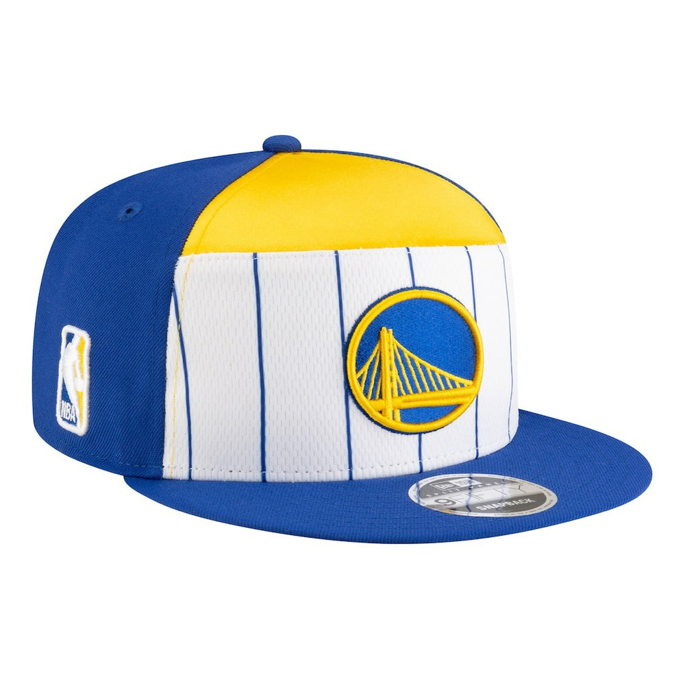 White/Royal Golden State Warriors Youth 2025 NBA Tip Off Split Panel 9FIFTY Snapback Hat sale | NBA