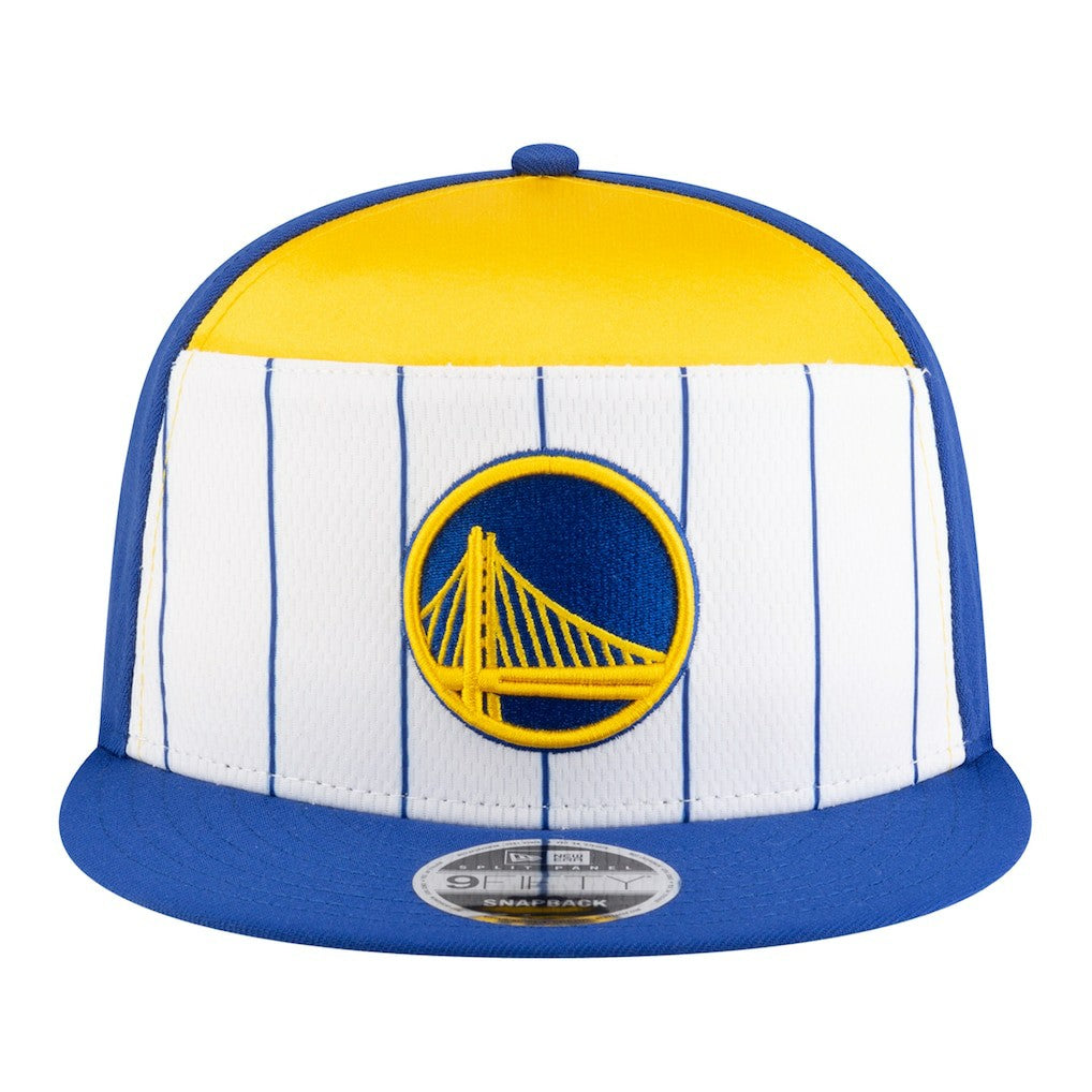 White/Royal Golden State Warriors Youth 2025 NBA Tip Off Split Panel 9FIFTY Snapback Hat sale | NBA