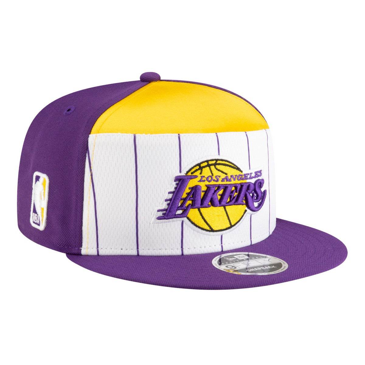 White/Purple Los Angeles Lakers Youth 2025 NBA Tip Off Split Panel 9FIFTY Snapback Hat | NBA