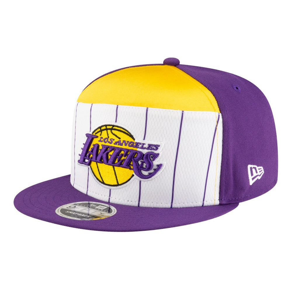 White/Purple Los Angeles Lakers Youth 2025 NBA Tip Off Split Panel 9FIFTY Snapback Hat | NBA