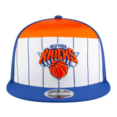 White/Blue New York Knicks Youth 2025 NBA Tip Off Split Panel 9FIFTY Snapback Hat | NBA