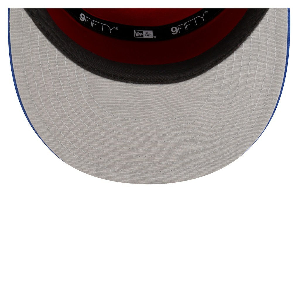 White/Blue Philadelphia 76ers Youth 2025 NBA Tip Off Split Panel 9FIFTY Snapback Hat | NBA
