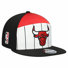 White/Black Chicago Bulls Youth 2025 NBA Tip Off Split Panel 9FIFTY Snapback Hat | NBA