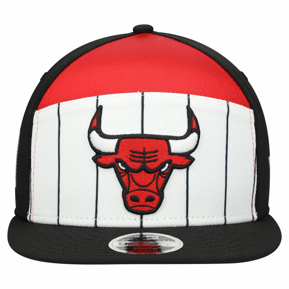 White/Black Chicago Bulls Youth 2025 NBA Tip Off Split Panel 9FIFTY Snapback Hat | NBA