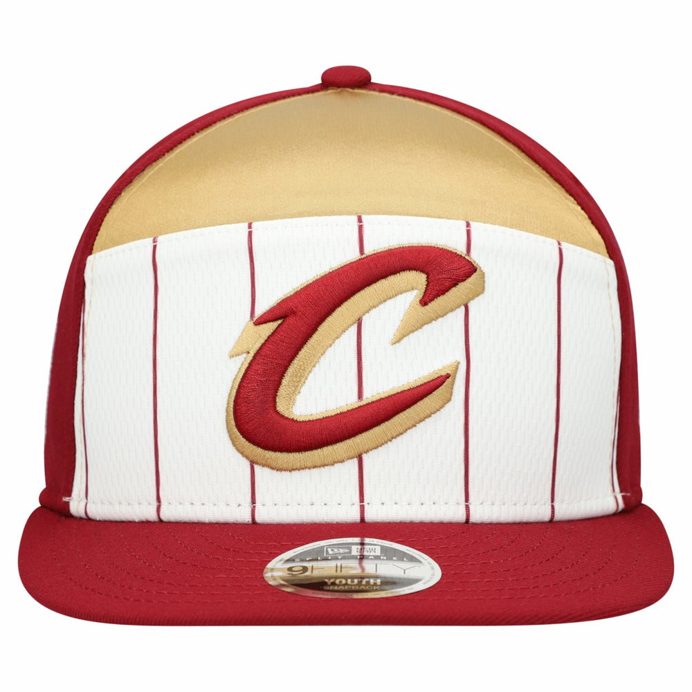 White/Wine Cleveland Cavaliers Youth 2025 NBA Tip Off Split Panel 9FIFTY Snapback Hat sale | NBA