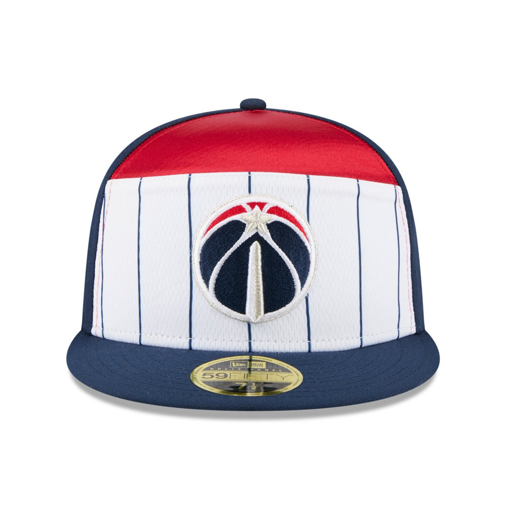 White/Navy Washington Wizards 2025 NBA Tip Off Split Panel 59FIFTY Fitted Hat | NBA