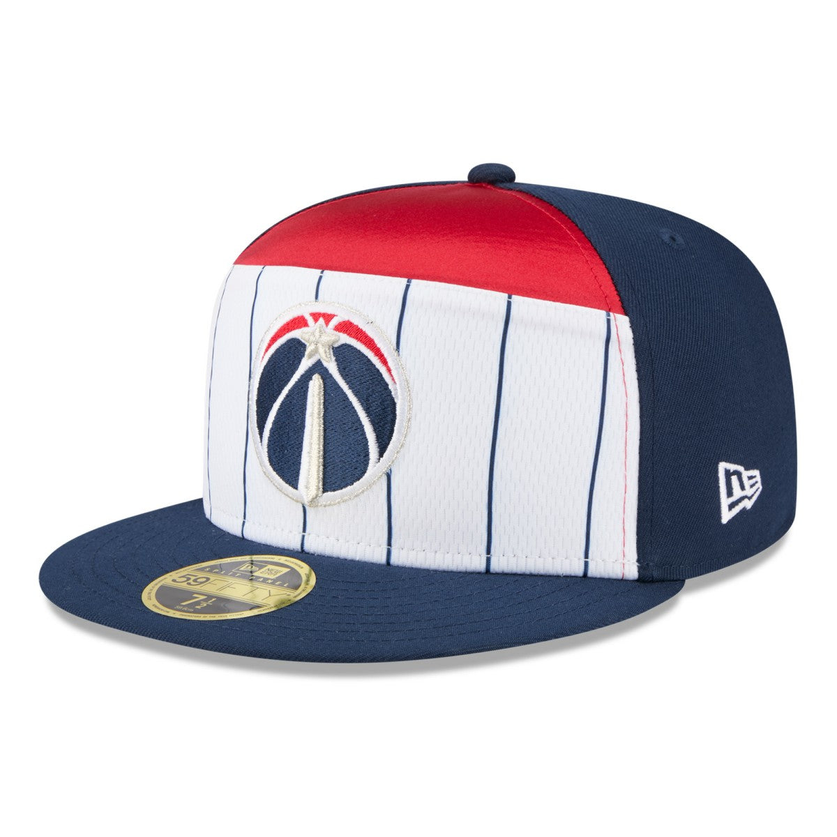 White/Navy Washington Wizards 2025 NBA Tip Off Split Panel 59FIFTY Fitted Hat | NBA