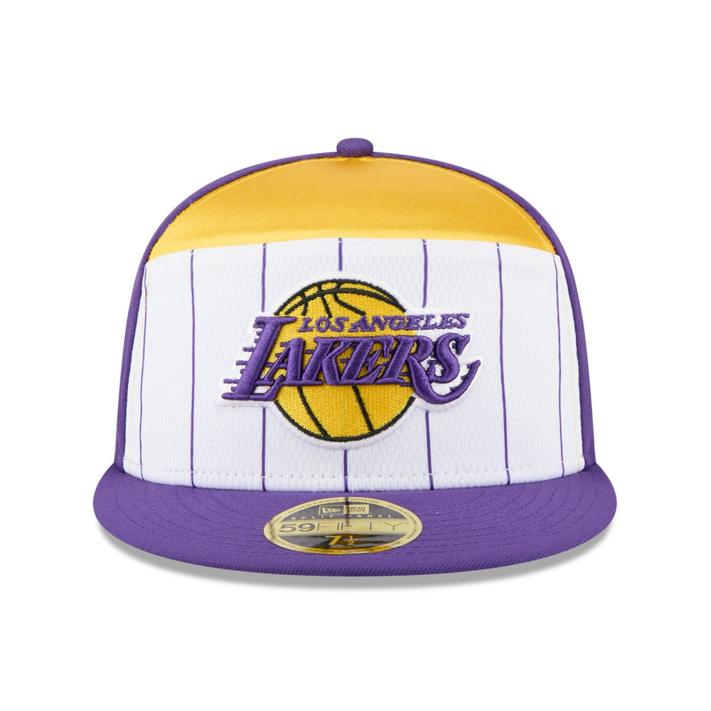 White/Purple Los Angeles Lakers 2025 NBA Tip Off Split Panel 59FIFTY Fitted Hat | NBA