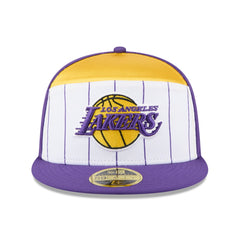 White/Purple Los Angeles Lakers 2025 NBA Tip Off Split Panel 59FIFTY Fitted Hat | NBA