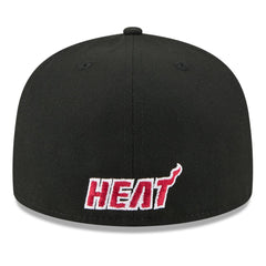 White/Black Miami Heat 2025 NBA Tip Off Split Panel 59FIFTY Fitted Hat | NBA