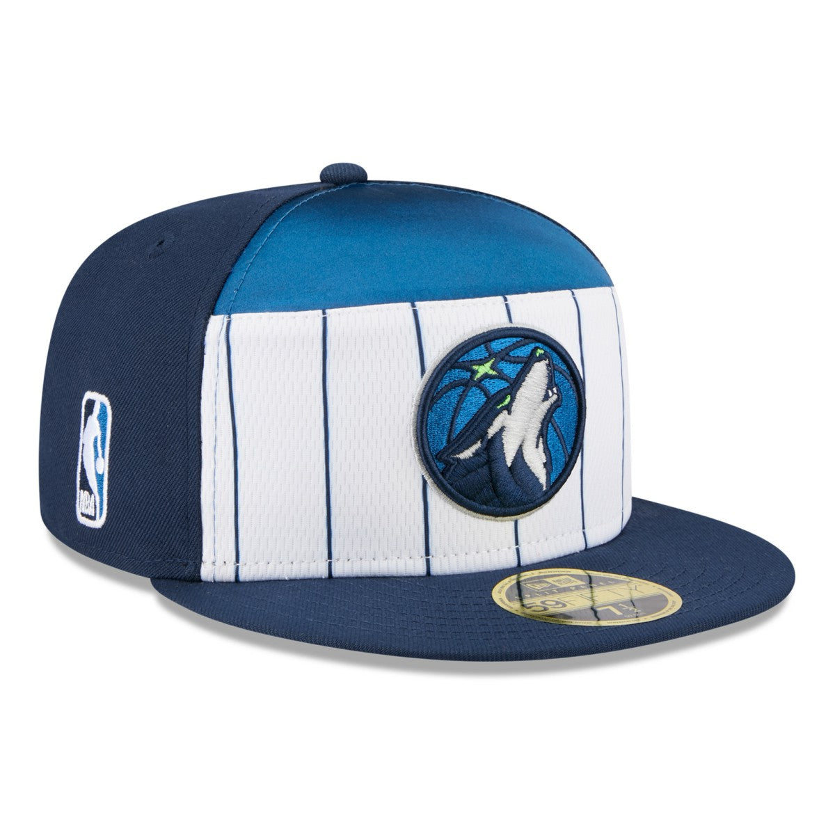 White/Navy Minnesota Timberwolves 2025 NBA Tip Off Split Panel 59FIFTY Fitted Hat | NBA