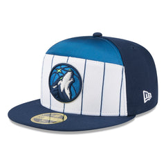 White/Navy Minnesota Timberwolves 2025 NBA Tip Off Split Panel 59FIFTY Fitted Hat | NBA