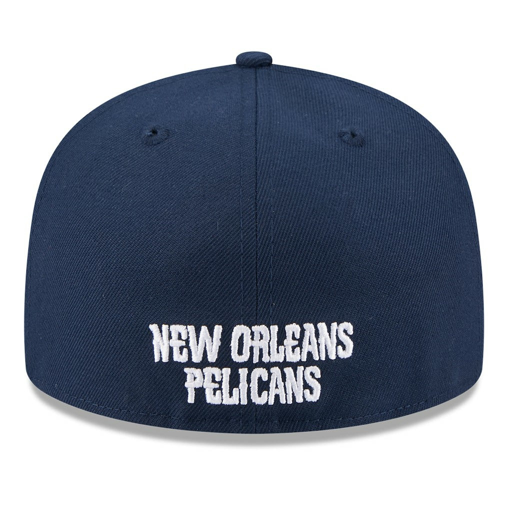 White/Navy New Orleans Pelicans 2025 NBA Tip Off Split Panel 59FIFTY Fitted Hat | NBA