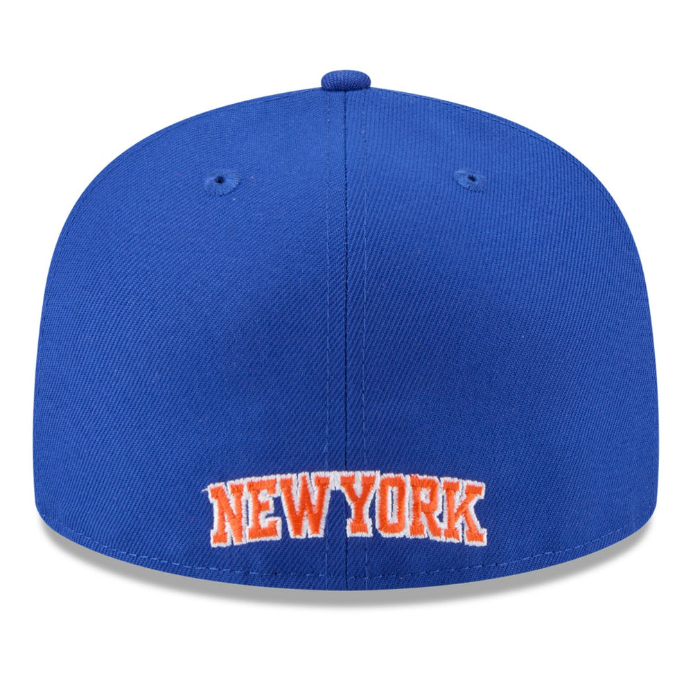 White/Blue New York Knicks 2025 NBA Tip Off Split Panel 59FIFTY Fitted Hat | NBA
