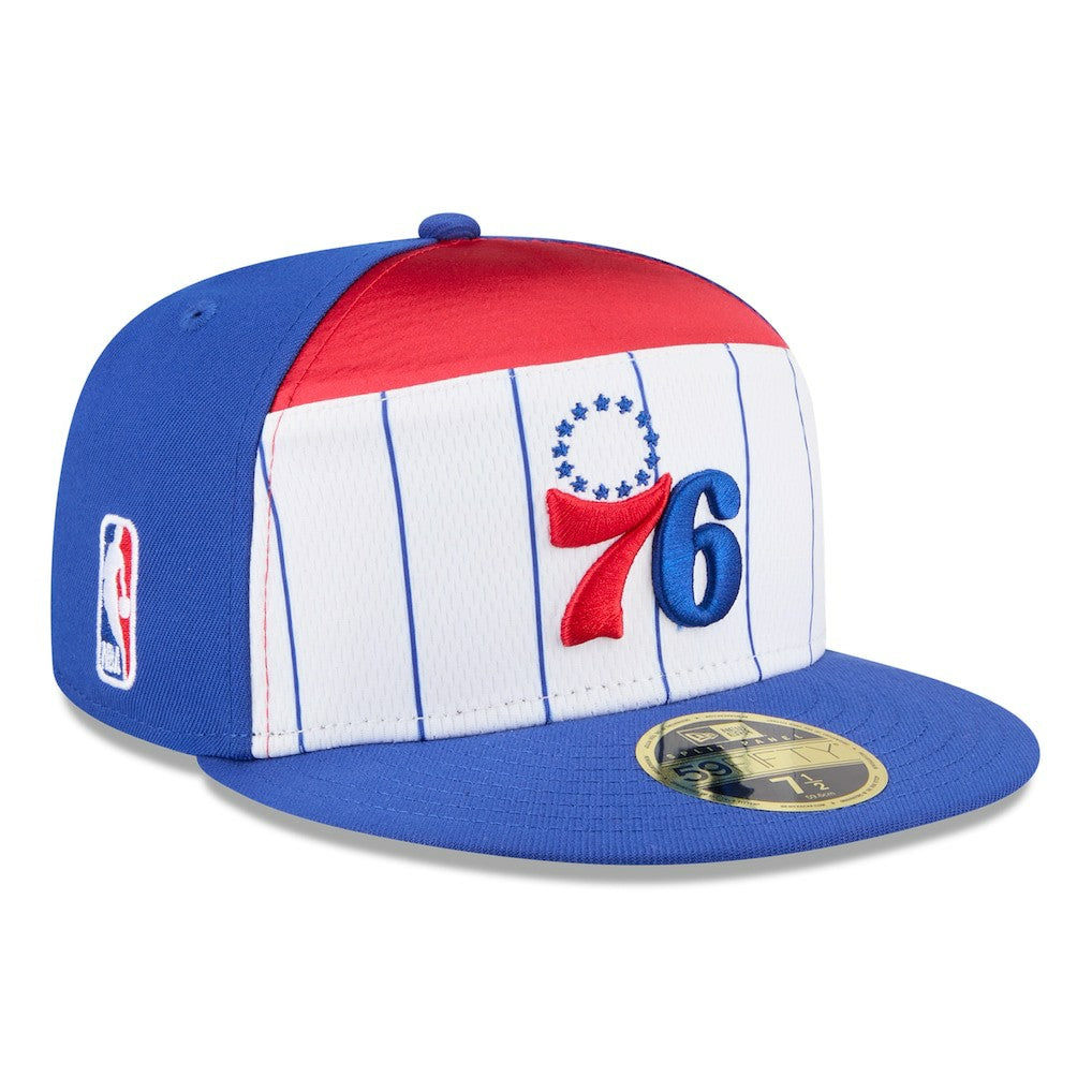 White/Royal Philadelphia 76ers 2025 NBA Tip Off Split Panel 59FIFTY Fitted Hat | NBA