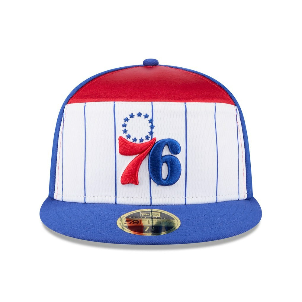 White/Royal Philadelphia 76ers 2025 NBA Tip Off Split Panel 59FIFTY Fitted Hat | NBA