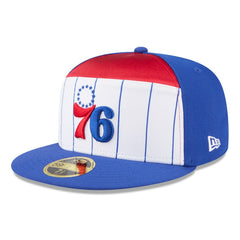 White/Royal Philadelphia 76ers 2025 NBA Tip Off Split Panel 59FIFTY Fitted Hat | NBA