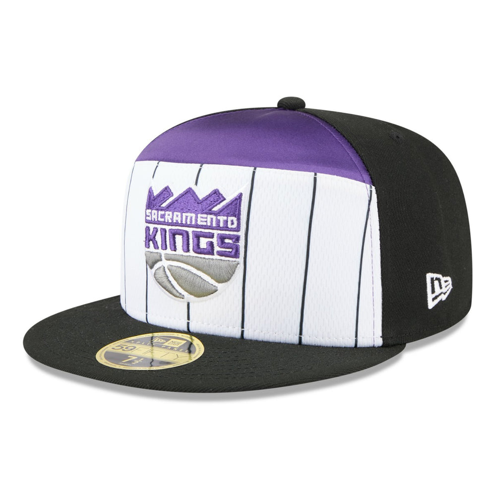 White/Black Sacramento Kings 2025 NBA Tip Off Split Panel 59FIFTY Fitted Hat | NBA
