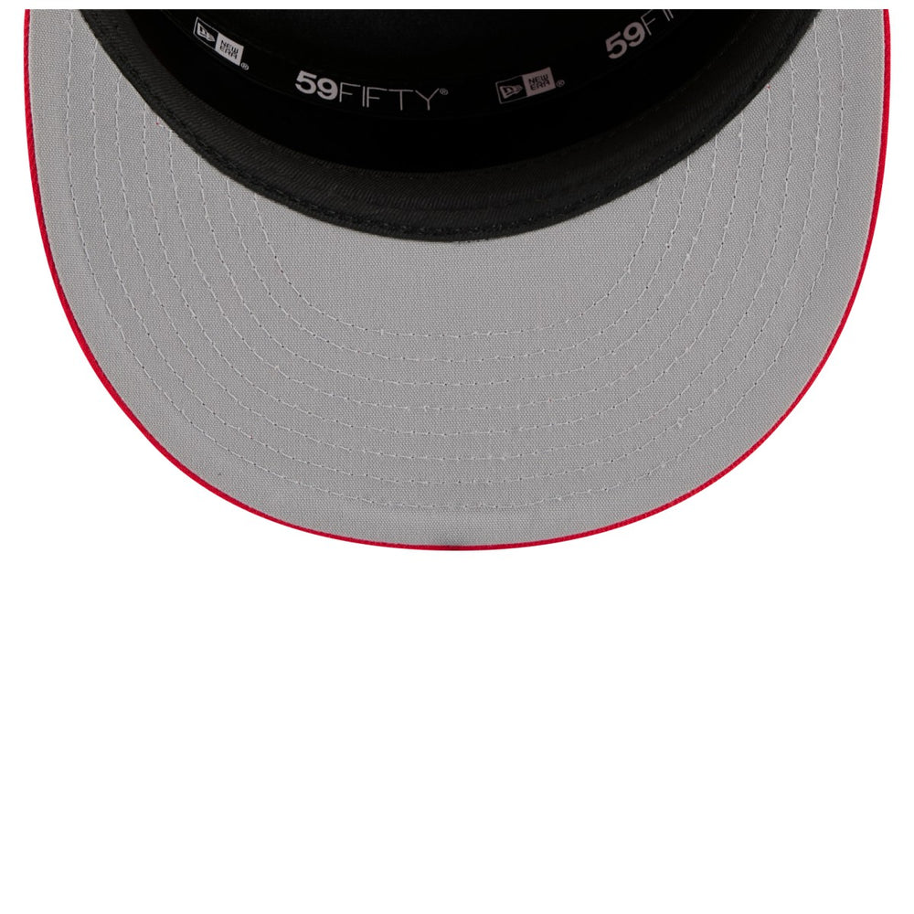 White/Red Toronto Raptors 2025 NBA Tip Off Split Panel 59FIFTY Fitted Hat | NBA