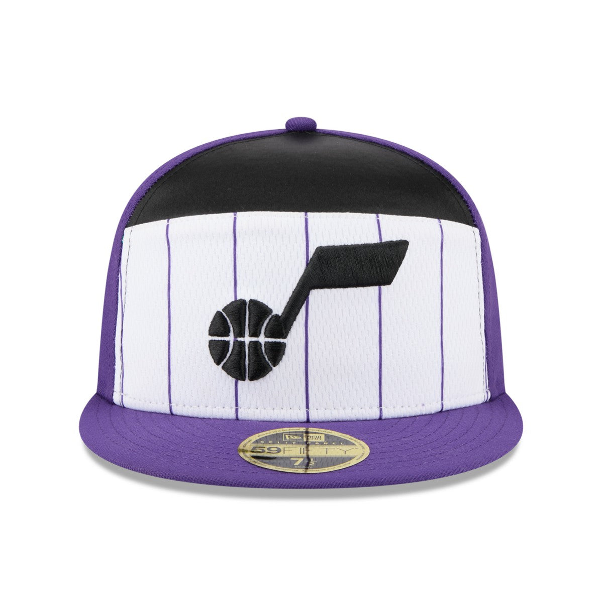 White/Purple Utah Jazz 2025 NBA Tip Off Split Panel 59FIFTY Fitted Hat | NBA