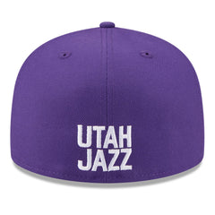 White/Purple Utah Jazz 2025 NBA Tip Off Split Panel 59FIFTY Fitted Hat | NBA