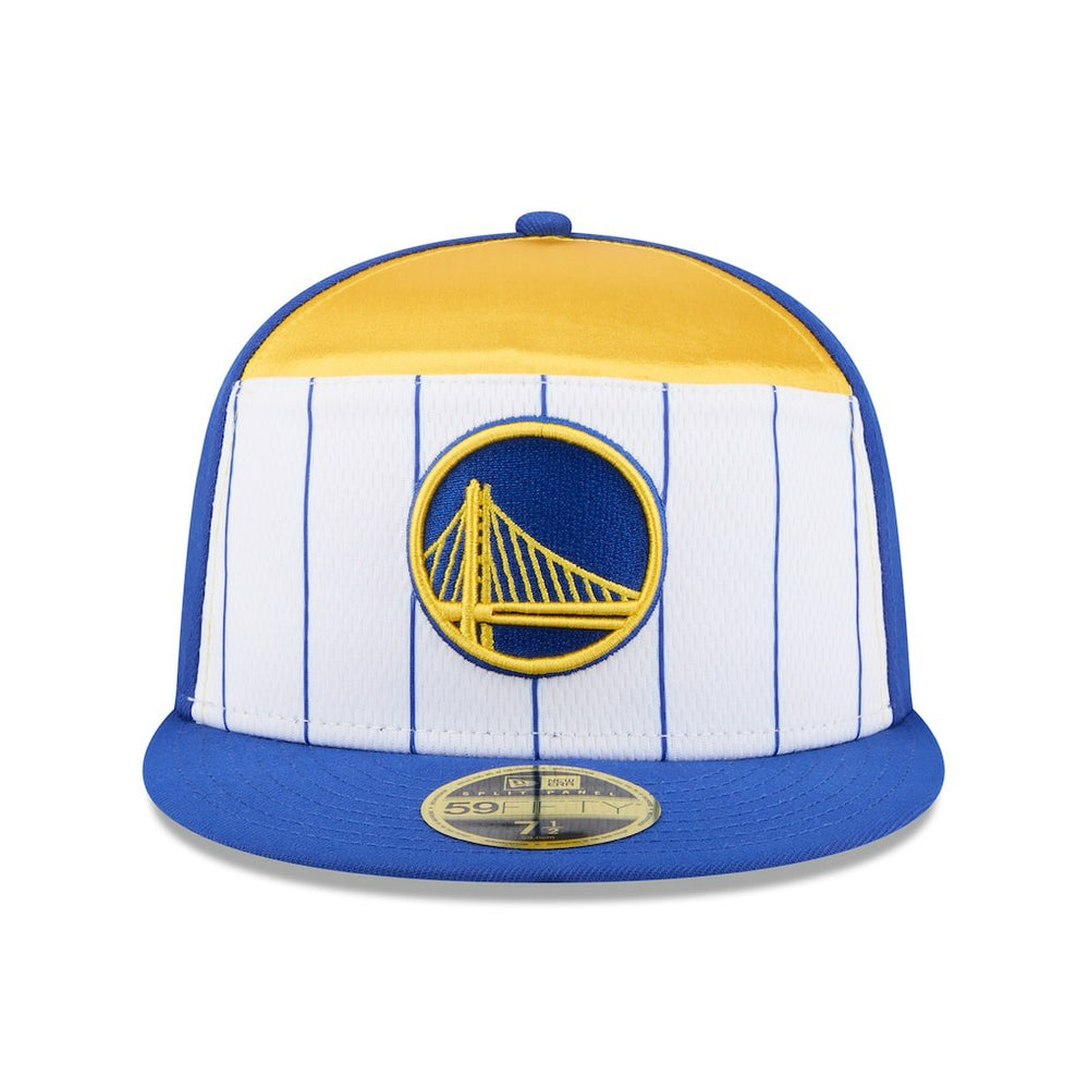 White/Royal Golden State Warriors 2025 NBA Tip Off Split Panel 59FIFTY Fitted Hat sale | NBA