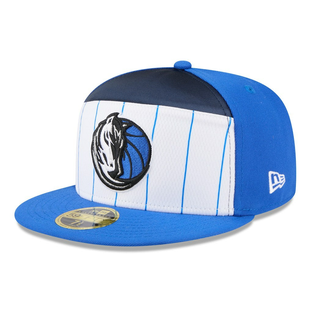 White/Blue Dallas Mavericks 2025 NBA Tip Off Split Panel 59FIFTY Fitted Hat sale | NBA