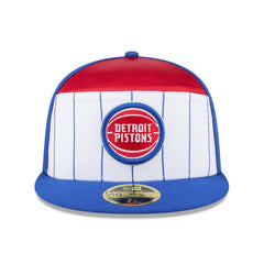 White/Blue Detroit Pistons 2025 NBA Tip Off Split Panel 59FIFTY Fitted Hat sale | NBA