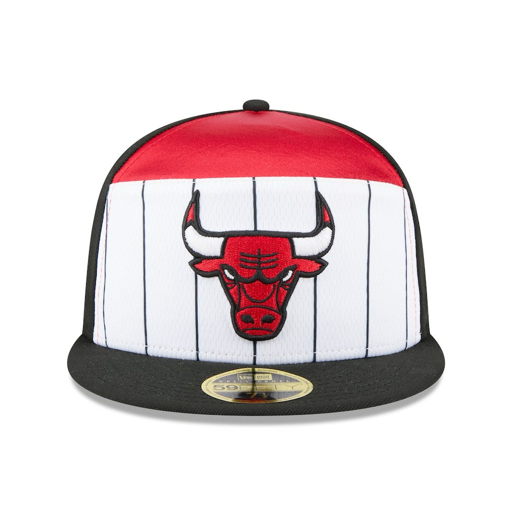 White/Black Chicago Bulls 2025 NBA Tip Off Split Panel 59FIFTY Fitted Hat | NBA