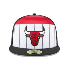 White/Black Chicago Bulls 2025 NBA Tip Off Split Panel 59FIFTY Fitted Hat | NBA