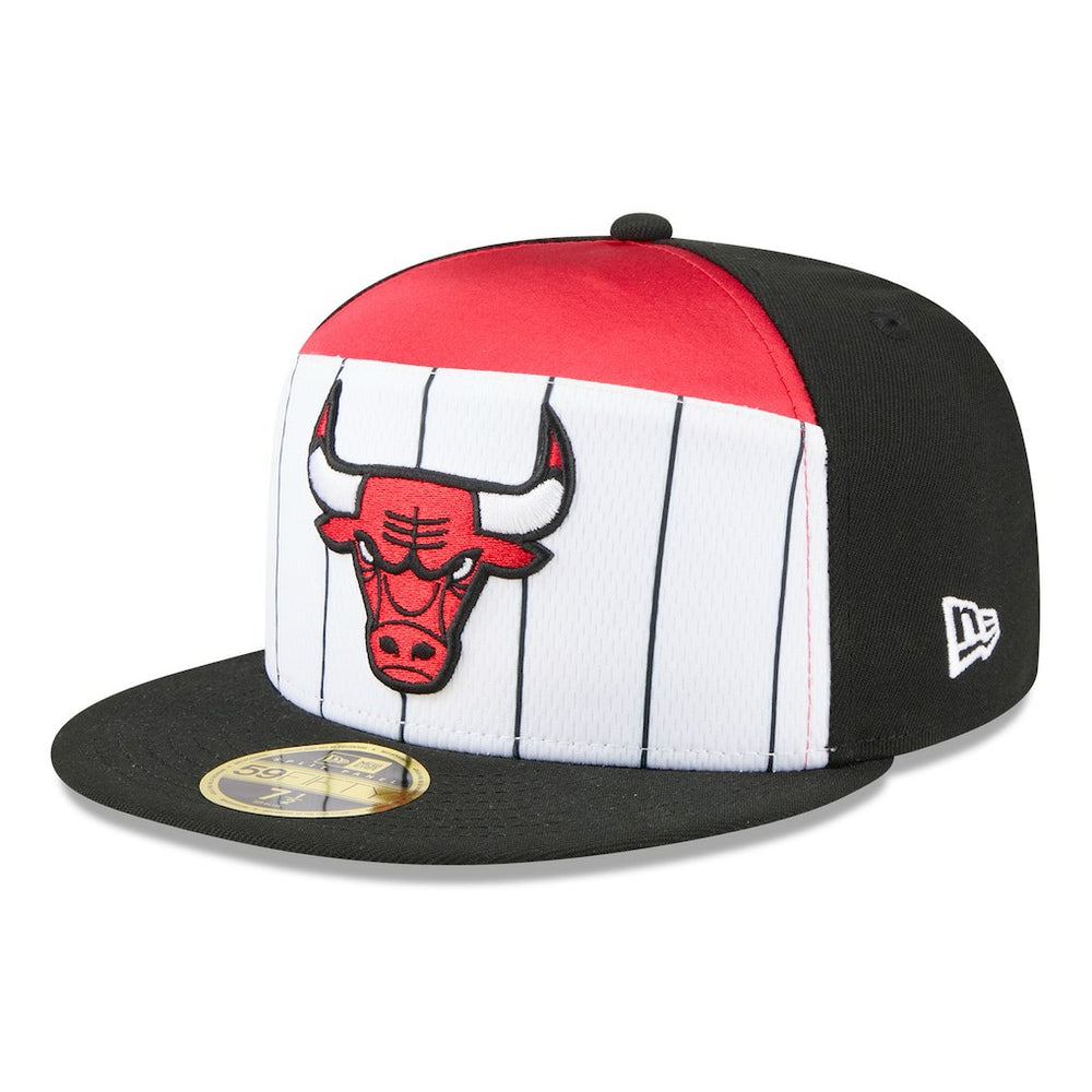 White/Black Chicago Bulls 2025 NBA Tip Off Split Panel 59FIFTY Fitted Hat | NBA