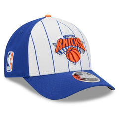 White/Blue New York Knicks 2025 NBA Tip Off M-Crown A-Frame 9FORTY Adjustable Hat | NBA