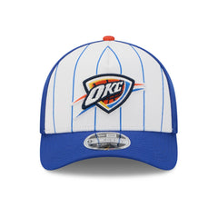 White/Blue Oklahoma City Thunder 2025 NBA Tip Off M-Crown A-Frame 9FORTY Adjustable Hat | NBA
