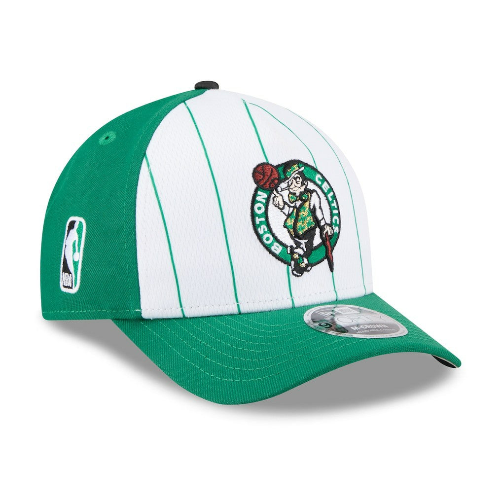 White/Kelly Green Boston Celtics 2025 NBA Tip Off M-Crown A-Frame 9FORTY Adjustable Hat | NBA