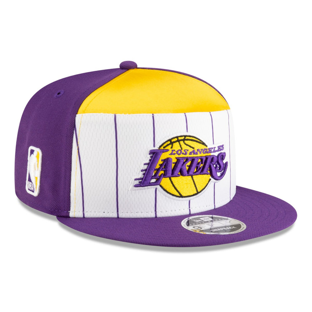 White/Purple Los Angeles Lakers 2025 NBA Tip Off Split Panel 9FIFTY Snapback Hat | NBA