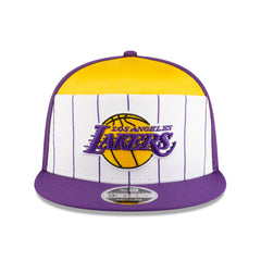 White/Purple Los Angeles Lakers 2025 NBA Tip Off Split Panel 9FIFTY Snapback Hat | NBA