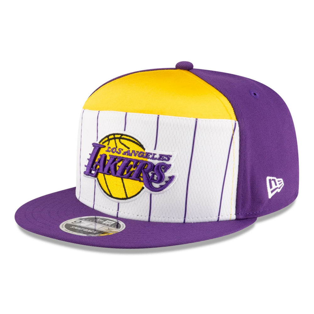 White/Purple Los Angeles Lakers 2025 NBA Tip Off Split Panel 9FIFTY Snapback Hat | NBA