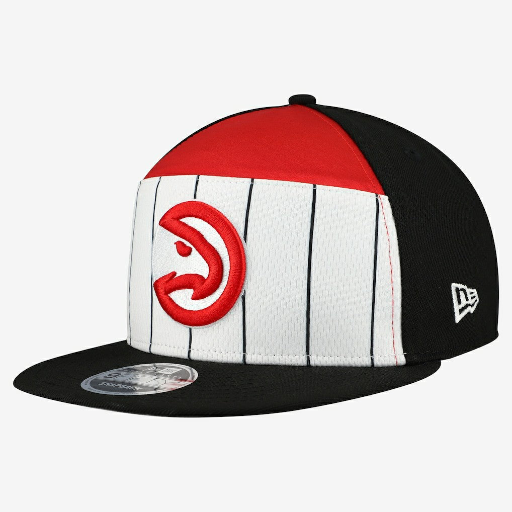 White/Red Atlanta Hawks 2025 NBA Tip Off Split Panel 9FIFTY Snapback Hat | NBA
