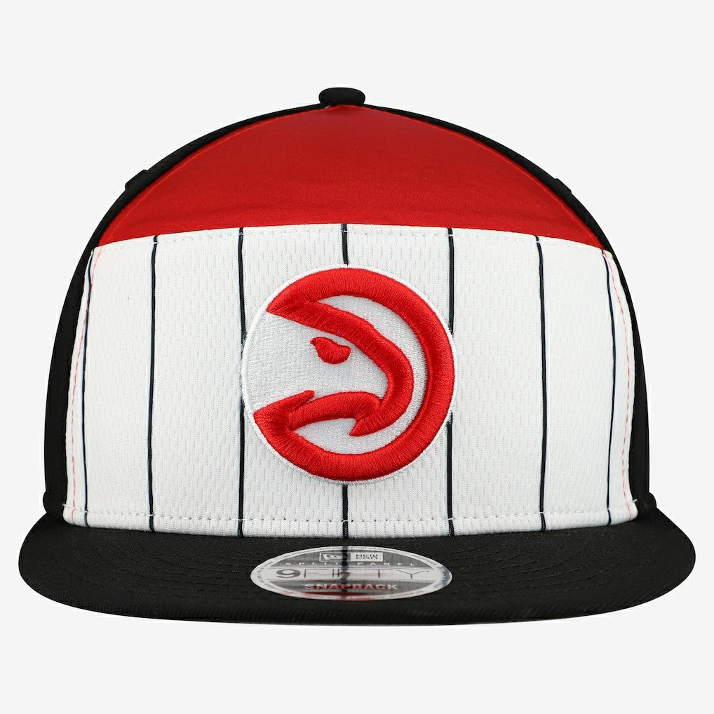 White/Red Atlanta Hawks 2025 NBA Tip Off Split Panel 9FIFTY Snapback Hat | NBA