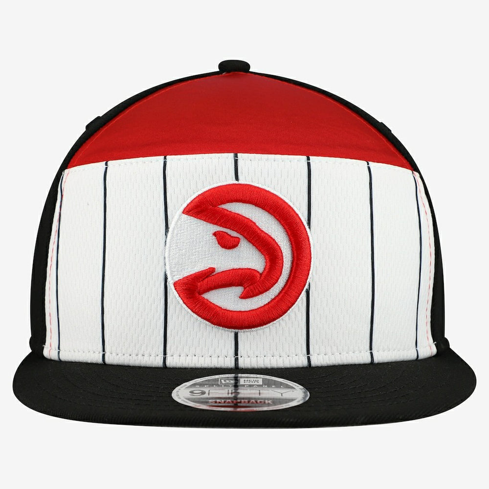 White/Red Atlanta Hawks 2025 NBA Tip Off Split Panel 9FIFTY Snapback Hat | NBA