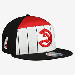 White/Red Atlanta Hawks 2025 NBA Tip Off Split Panel 9FIFTY Snapback Hat | NBA