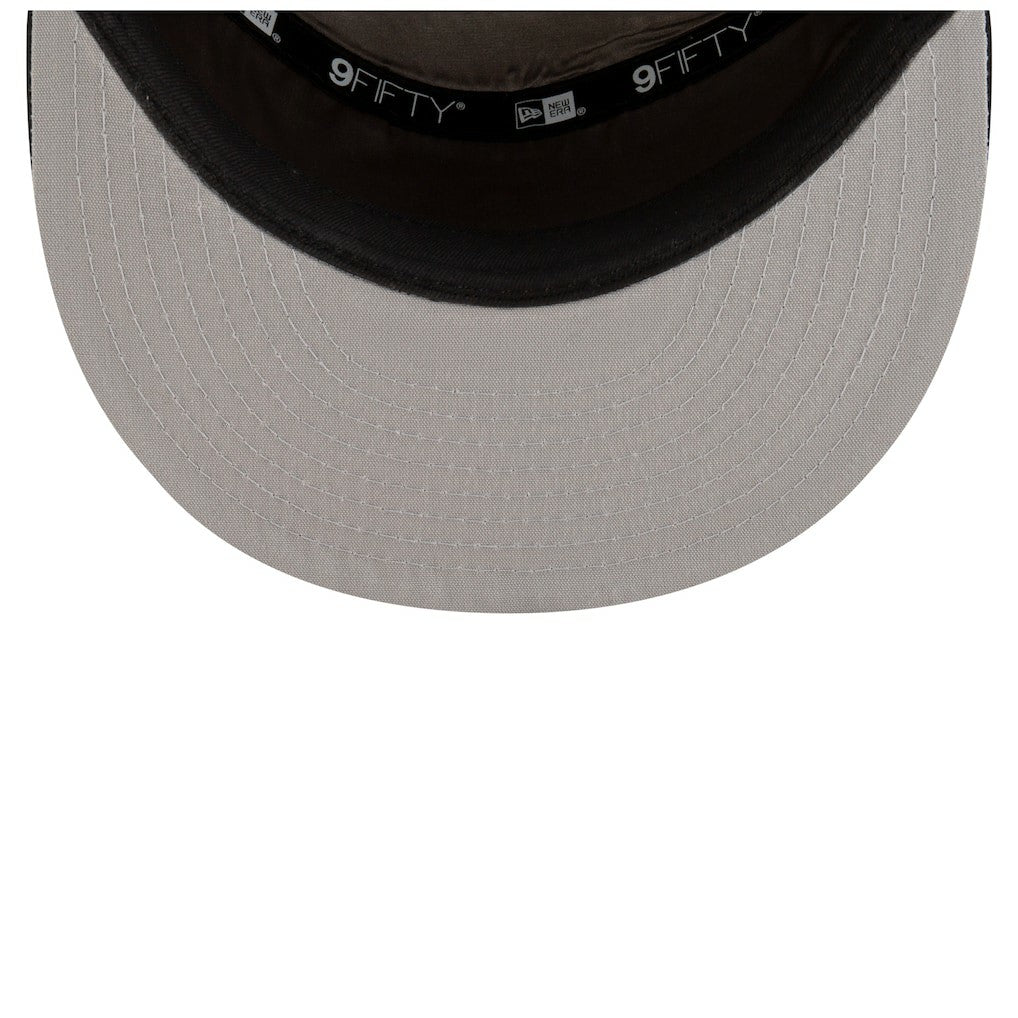 White/Black Brooklyn Nets 2025 NBA Tip Off Split Panel 9FIFTY Snapback Hat | NBA