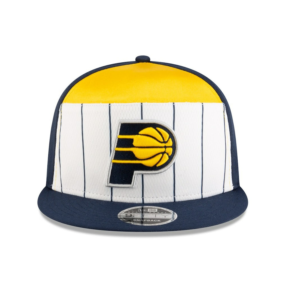 White/Navy Indiana Pacers 2025 NBA Tip Off Split Panel 9FIFTY Snapback Hat | NBA