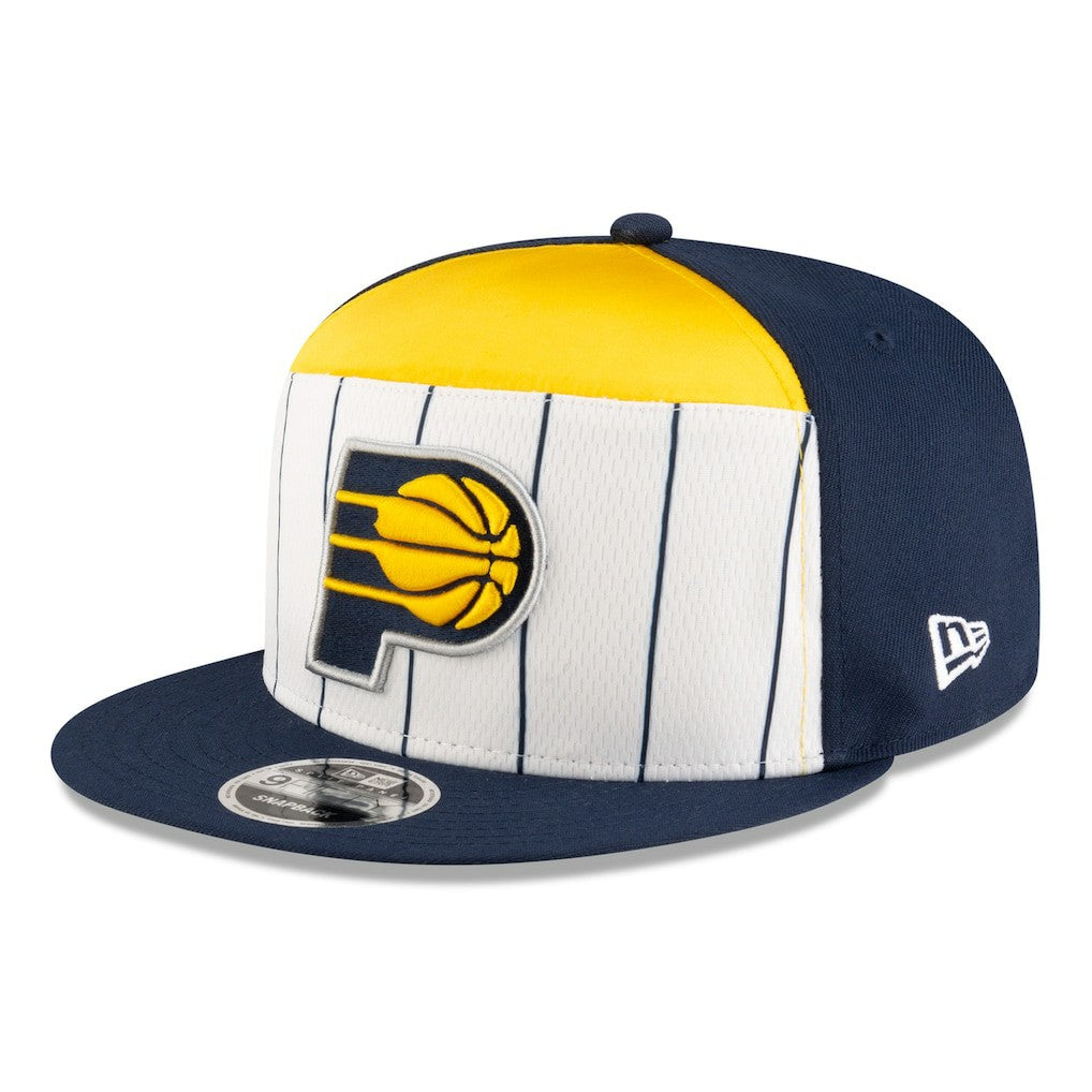 White/Navy Indiana Pacers 2025 NBA Tip Off Split Panel 9FIFTY Snapback Hat | NBA
