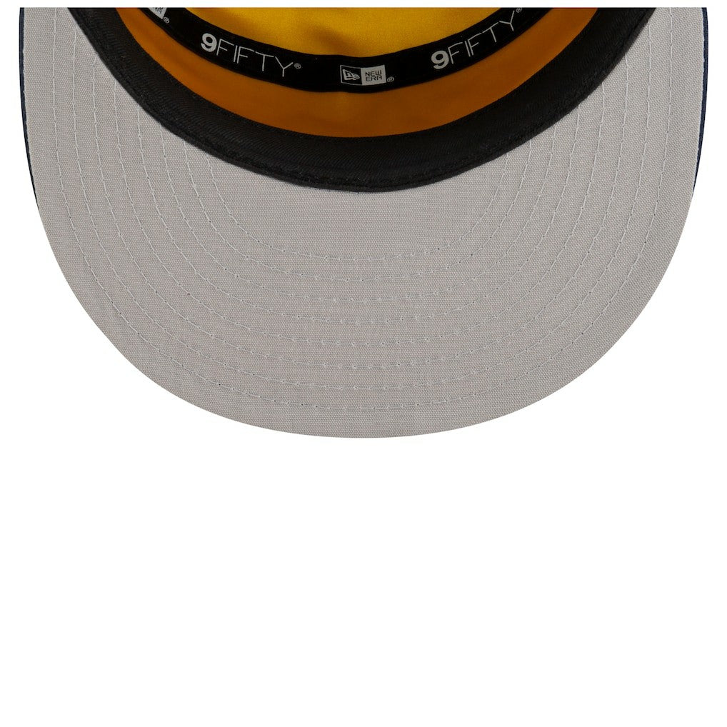 White/Navy Indiana Pacers 2025 NBA Tip Off Split Panel 9FIFTY Snapback Hat | NBA