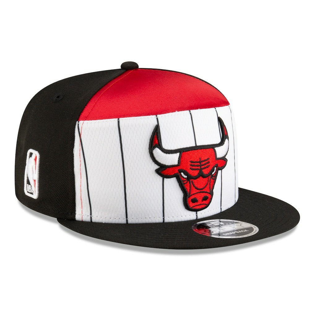 White/Black Chicago Bulls 2025 NBA Tip Off Split Panel 9FIFTY Snapback Hat | NBA