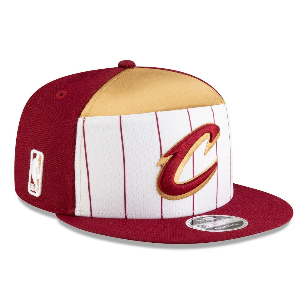 White/Wine Cleveland Cavaliers 2025 NBA Tip Off Split Panel 9FIFTY Snapback Hat sale | NBA