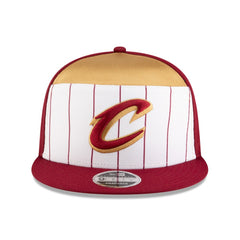 White/Wine Cleveland Cavaliers 2025 NBA Tip Off Split Panel 9FIFTY Snapback Hat sale | NBA