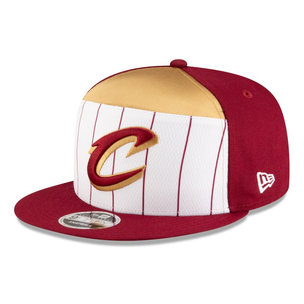 White/Wine Cleveland Cavaliers 2025 NBA Tip Off Split Panel 9FIFTY Snapback Hat sale | NBA